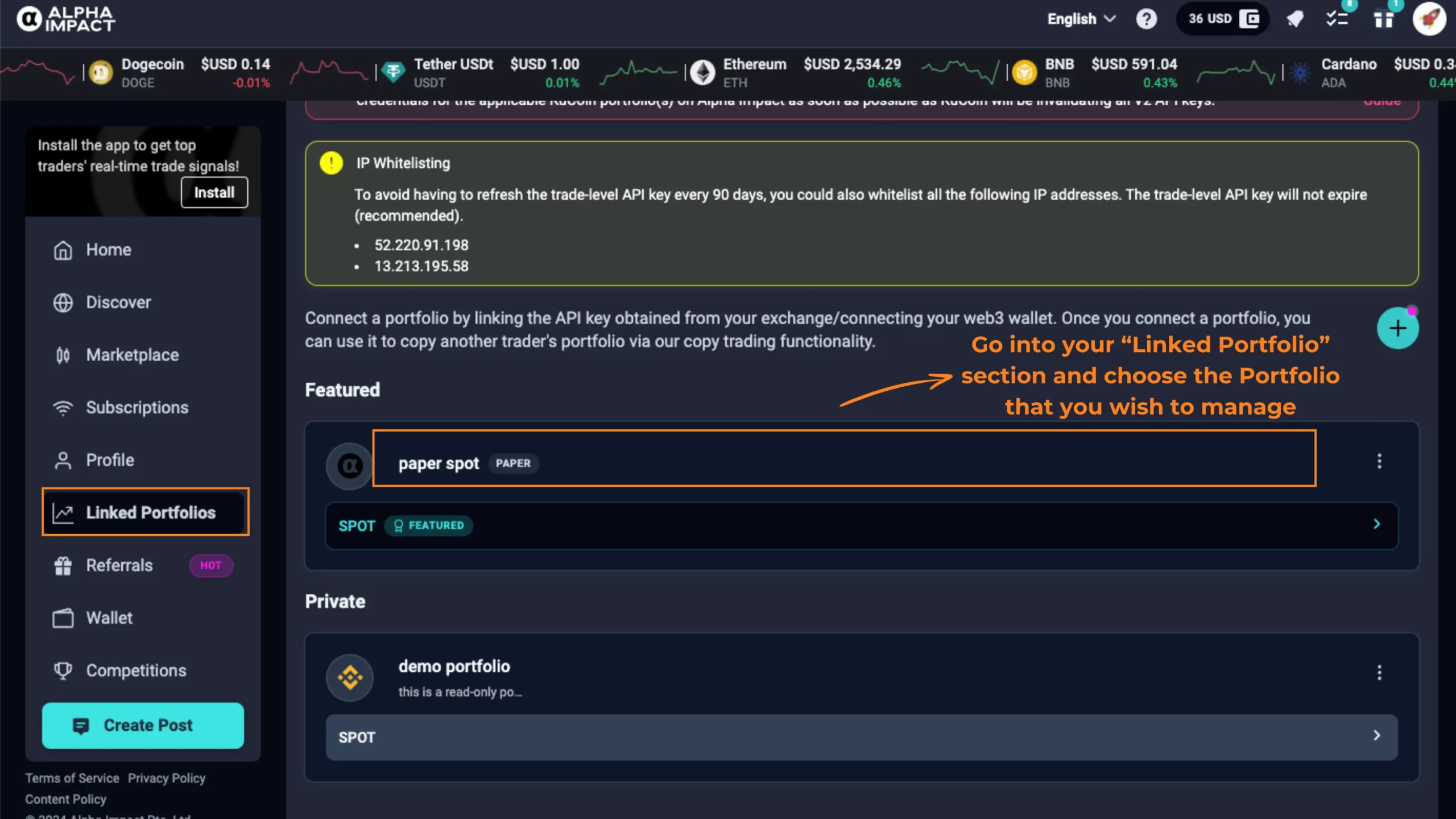 Step 1 - BTC Price Strategy