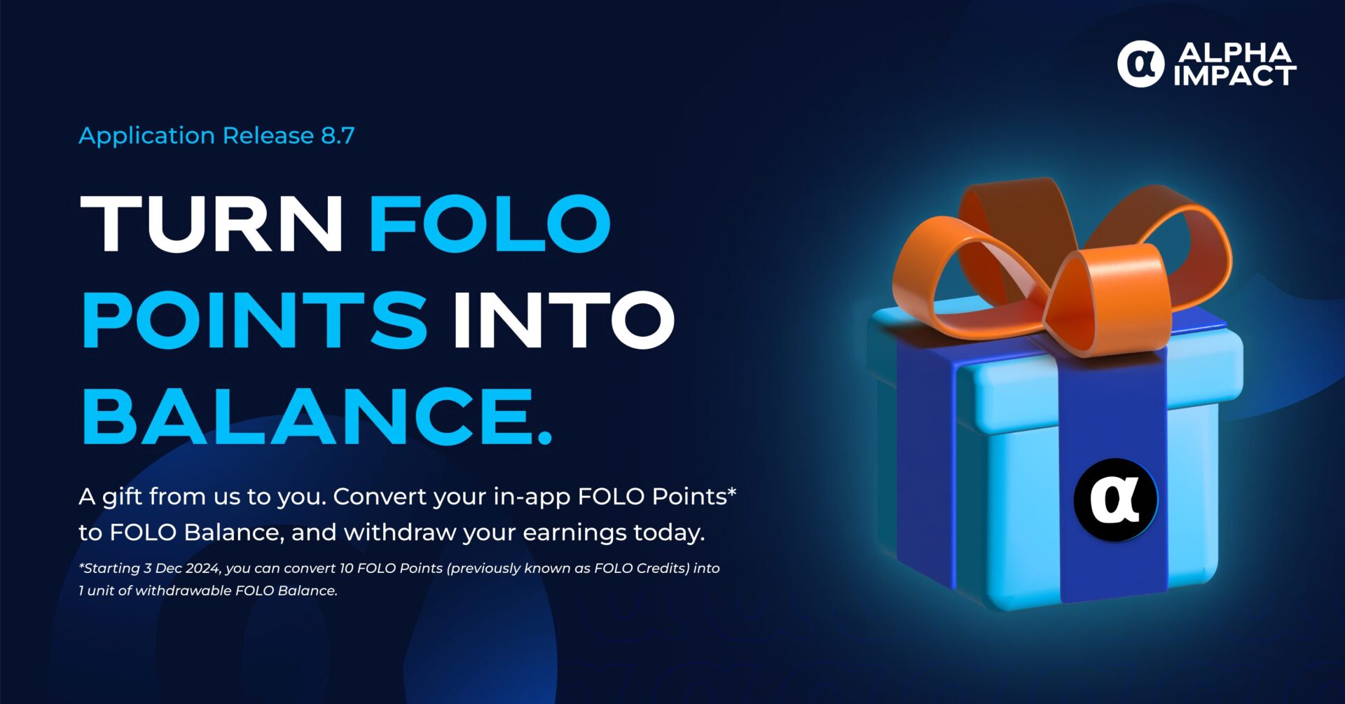 Convert FOLO Points to FOLO Balance