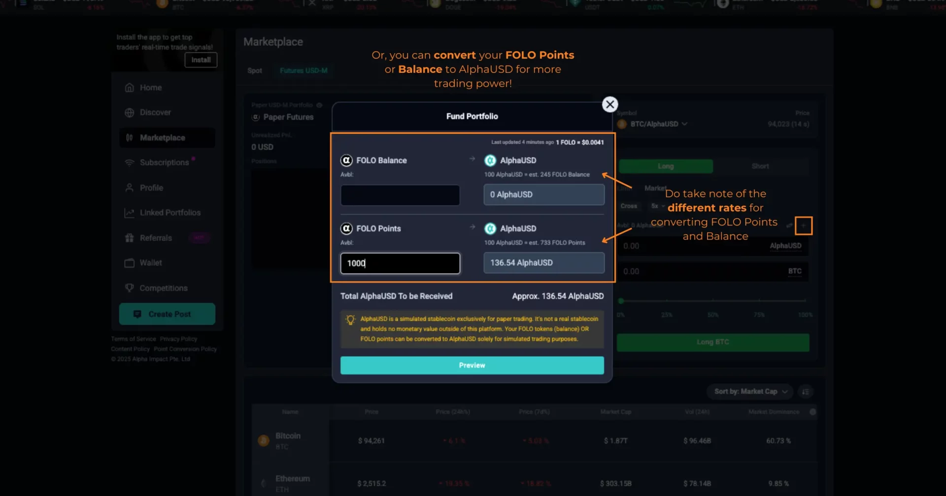 Paper Futures Trading